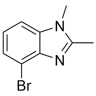 4-溴-1,2-二甲基-1H-苯并[d]咪唑结构式
