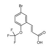 5-bromo-2-(trifluoromethoxy)cinnamic acid Structure