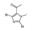 1-(2,5-dibromo-3-methylimidazol-4-yl)ethanone Structure