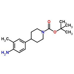 tert-butyl 4-(4-amino-3-methylphenyl)piperidine-1-carboxylate Structure