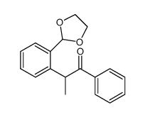 2-(2-(1,3-dioxolan-2-yl)phenyl)-1-phenylpropan-1-one Structure