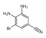 3,4-二氨基-5-溴苄腈结构式