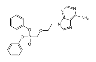 9-[2-(diphenoxyphosphorylmethoxy)ethyl]purin-6-amine结构式