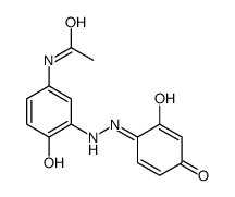 N-[4-hydroxy-3-[2-(2-hydroxy-4-oxocyclohexa-2,5-dien-1-ylidene)hydrazinyl]phenyl]acetamide Structure