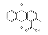 9,10-dihydro-2-methyl-9,10-dioxo-1-anthracenecarboxylic acid Structure
