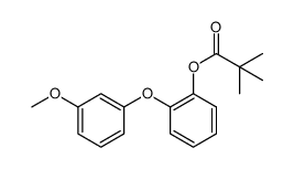 2-(3-methoxyphenoxy)phenyl pivalate Structure
