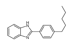 2-(4-pentylphenyl)-1H-benzimidazole结构式