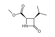 2-Azetidinecarboxylicacid,3-(1-methylethyl)-4-oxo-,methylester,cis-(9CI)结构式