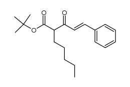 tert-Butyl (E)-3-oxo-2-pentyl-5-phenyl-4-pentenoate结构式