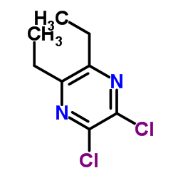 2,3-Dichloro-5,6-diethylpyrazine Structure