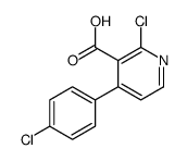 2-chloro-4-(4-chlorophenyl)pyridine-3-carboxylic acid Structure