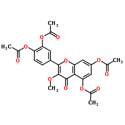 四乙酸 3-O-甲基槲皮素酯结构式
