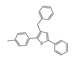 3-benzyl-2-(4-methylphenyl)-5-phenylthiophene Structure