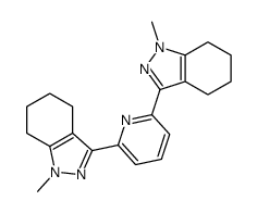 1-methyl-3-[6-(1-methyl-4,5,6,7-tetrahydroindazol-3-yl)pyridin-2-yl]-4,5,6,7-tetrahydroindazole结构式