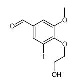 4-(2-hydroxyethoxy)-3-iodo-5-methoxybenzaldehyde结构式