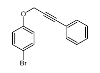 1-bromo-4-(3-phenylprop-2-ynoxy)benzene Structure