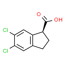 (1S)-5,6-DICHLORO-2,3-DIHYDRO-1H-INDENE-1-CARBOXYLIC ACID结构式
