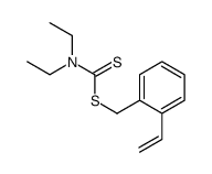 (2-ethenylphenyl)methyl N,N-diethylcarbamodithioate结构式