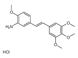 2-methoxy-5-[2-(3,4,5-trimethoxyphenyl)ethenyl]aniline,hydrochloride结构式