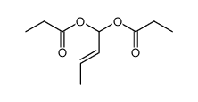 (E)-1,1-dipropionoxy-2-butene Structure