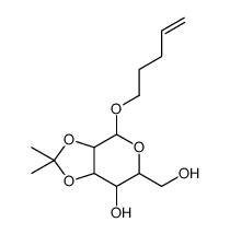 6-(hydroxymethyl)-2,2-dimethyl-4-pent-4-enoxy-4,6,7,7a-tetrahydro-3aH-[1,3]dioxolo[4,5-c]pyran-7-ol结构式