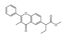 methyl 2-(3-methyl-4-oxo-2-phenylchromen-6-yl)butanoate Structure