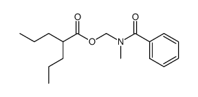 (N-methylbenzamido)methyl 2-propylpentanoate结构式