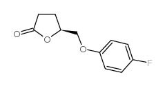 (4S)-(4-氟苯氧基)甲基丁内酯结构式