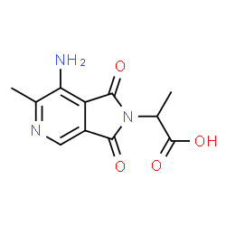 2H-Pyrrolo[3,4-c]pyridine-2-acetic acid,7-amino-1,3-dihydro--alpha-,6-dimethyl-1,3-dioxo-结构式