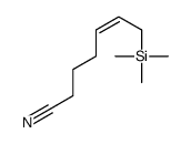 7-trimethylsilylhept-5-enenitrile结构式