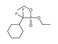 [diethoxyphosphoryl(difluoro)methyl]cyclohexane结构式