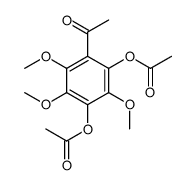 (2-acetyl-5-acetyloxy-3,4,6-trimethoxyphenyl) acetate Structure