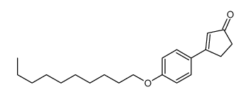 3-(4-decoxyphenyl)cyclopent-2-en-1-one Structure
