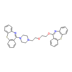 11-[4-[2-[2-(Dibenzo[b,f][1,4]thiazepin-11-yloxy)ethoxy]ethyl]-1-piperazinyl]dibenzo[b,f][1,4]thiazepine Structure