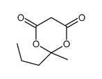 2-methyl-2-propyl-1,3-dioxane-4,6-dione结构式