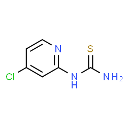 N-(4-Chloro-2-pyridyl)thiourea结构式