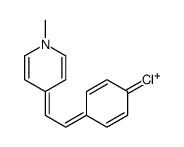 4-[2-(4-chlorophenyl)ethenyl]-1-methylpyridin-1-ium Structure