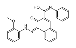 3-hydroxy-4-[(2-methoxyphenyl)azo]-N-phenylnaphthalene-2-carboxamide结构式