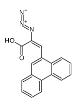 2-azido-3-phenanthren-9-ylprop-2-enoic acid Structure