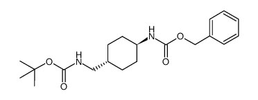 ((反式-4-(((苄氧基)羰基)氨基)环己基)甲基)氨基甲酸叔丁酯结构式