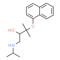 1-(Isopropylamino)-3-methyl-3-(1-naphtyloxy)-2-butanol Structure