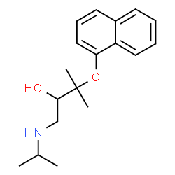 1-(Isopropylamino)-3-methyl-3-(1-naphtyloxy)-2-butanol structure