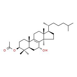 5α-Lanost-8-ene-3β,7α-diol 3-acetate结构式