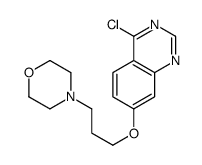 4-[3-(4-chloroquinazolin-7-yl)oxypropyl]morpholine结构式