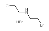 2-Bromo-2-chlorodiethylamine hydrobromide Structure