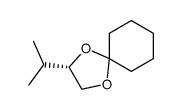 (S)-2-isopropyl-1,4-dioxaspiro[4.5]decane Structure