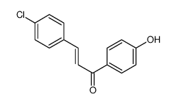 3-(4-chlorophenyl)-1-(4-hydroxyphenyl)prop-2-en-1-one结构式
