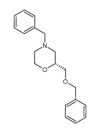 (R)-N-benzyl-3-benzyloxymethylmorpholine结构式
