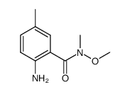 2-amino-N-methoxy-N,5-dimethylbenzamide Structure
