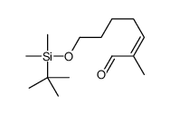 7-[tert-butyl(dimethyl)silyl]oxy-2-methylhept-2-enal Structure